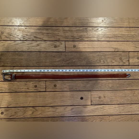 Vintage Brown Leather Brighton Belt - Picture 7 of 9